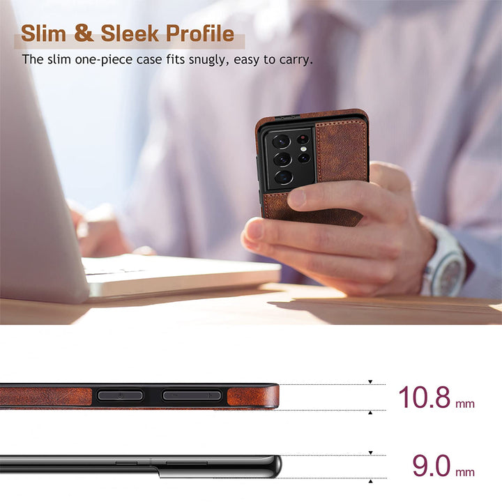 GalaxyS21 Leather Grip Case - DOKUTRONIX