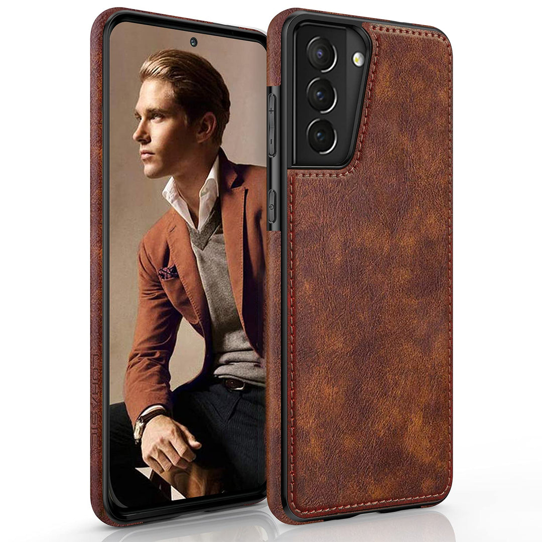 GalaxyS21 Leather Grip Case - DOKUTRONIX