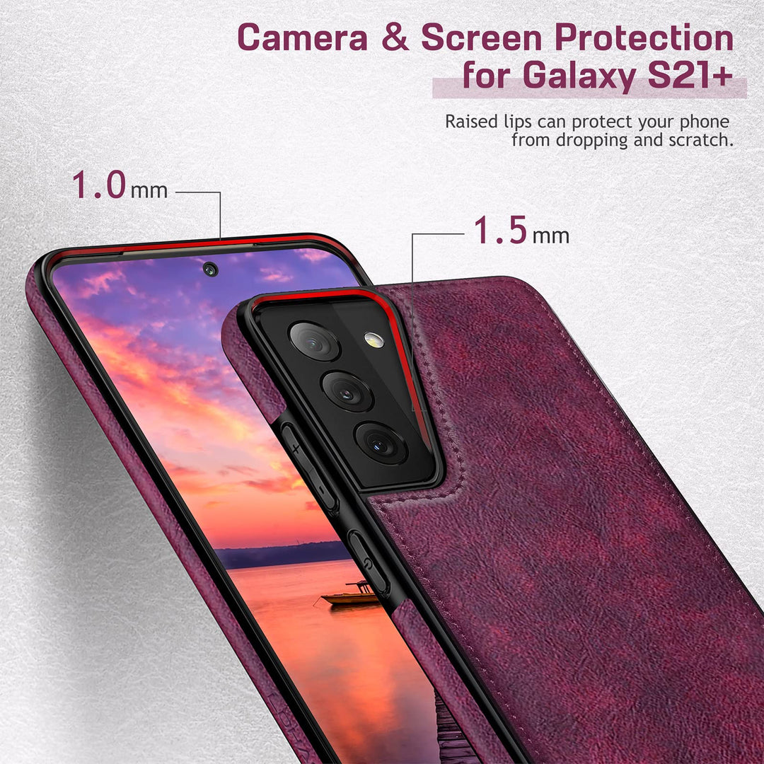 GalaxyS21 Leather Grip Case - DOKUTRONIX