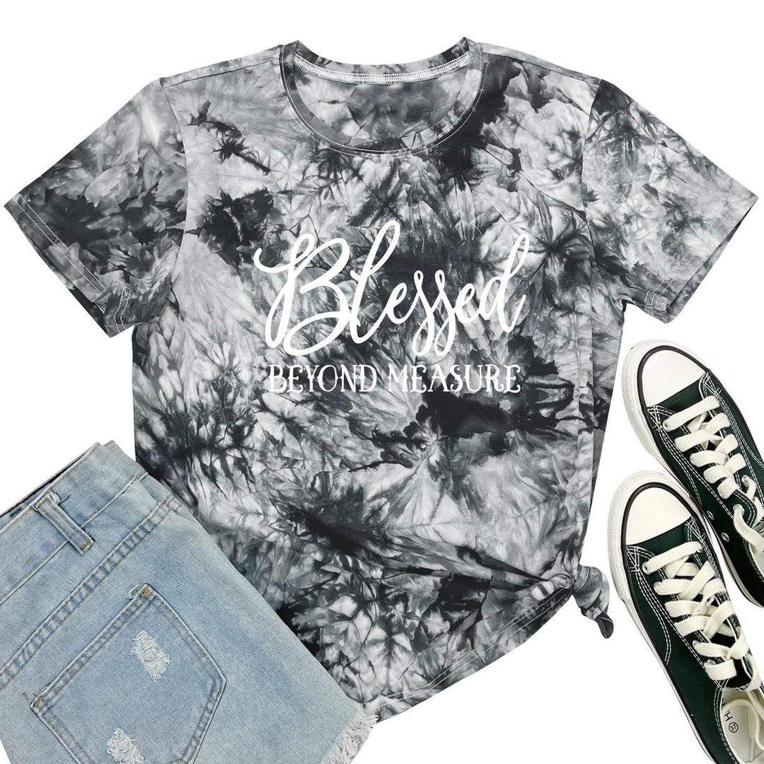 Blessed Beyond Graphic Tee for Women - DOKUTRONIX