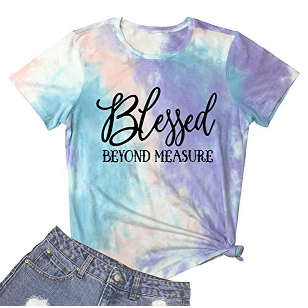 Blessed Beyond Graphic Tee for Women - DOKUTRONIX