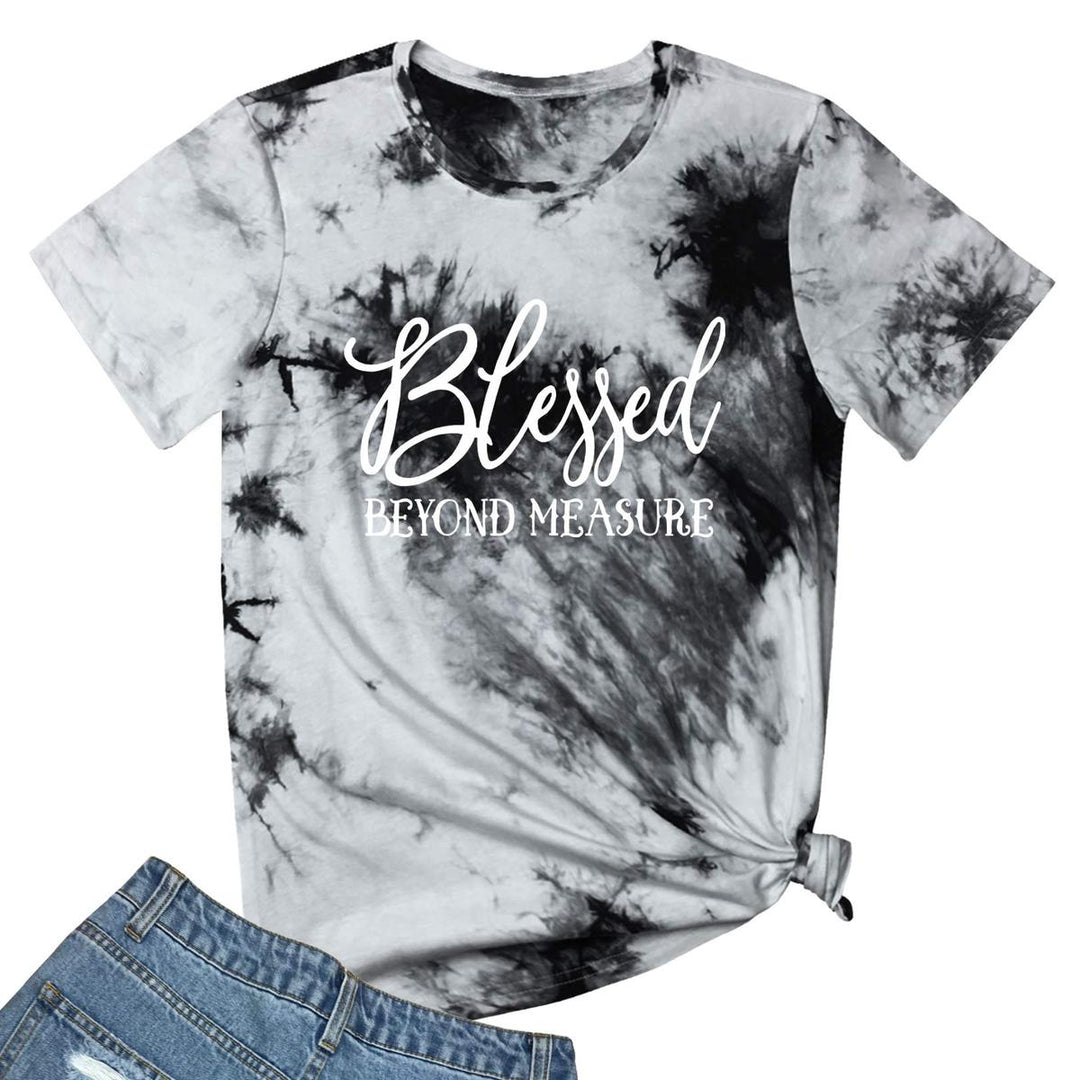 Blessed Beyond Graphic Tee for Women - DOKUTRONIX