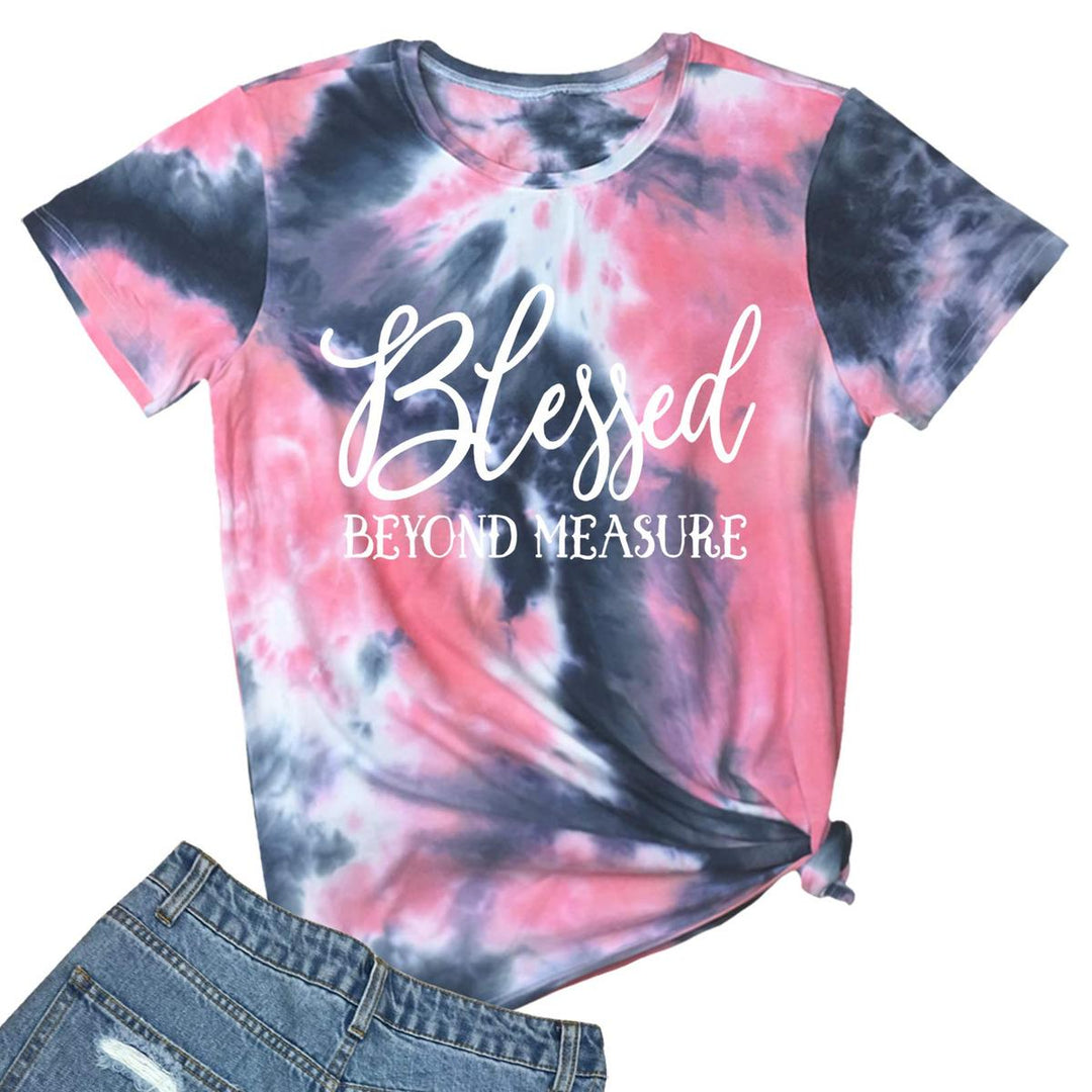 Blessed Beyond Graphic Tee for Women - DOKUTRONIX