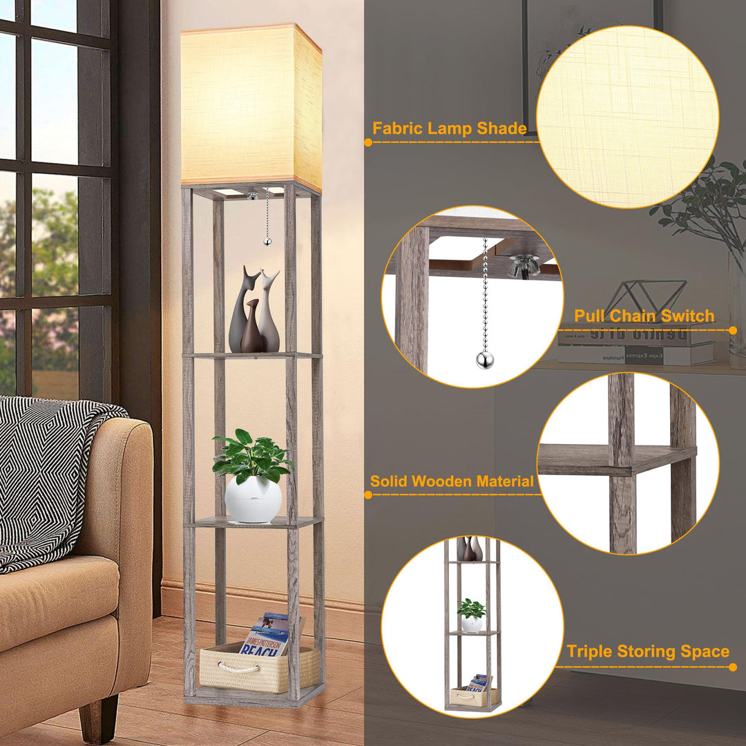 Lumishelf Floor Lamp - DOKUTRONIX