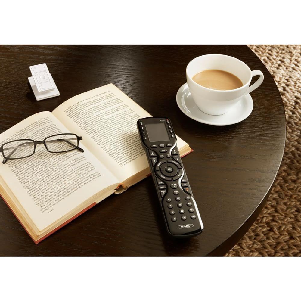 Lutron Pico Remote for Caseta Smart Dimmer Switch, 3-Button Control with Raise/Lower and Preset Lighting Level, For Table Top or Wallmount Use, PJ2-3BRL-WH-L01R, White - DOKUTRONIX