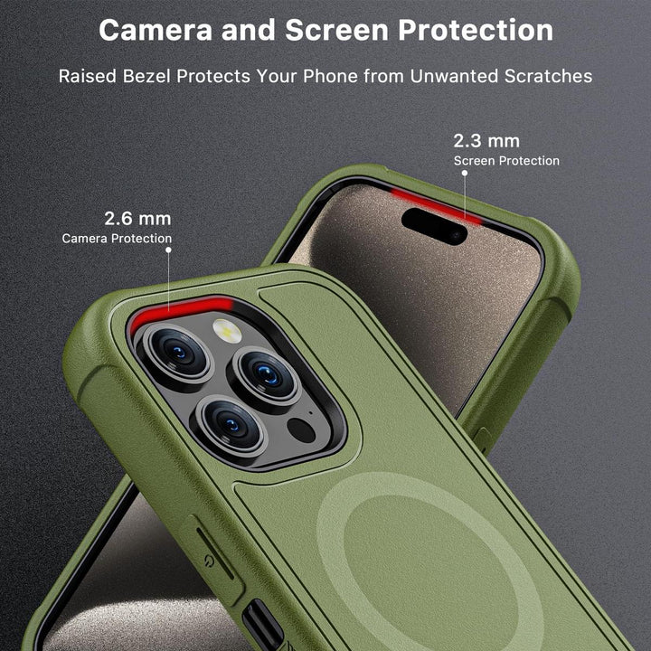 Maverick Armor Case for iPhone 15 Pro Max - Army Green - DOKUTRONIX