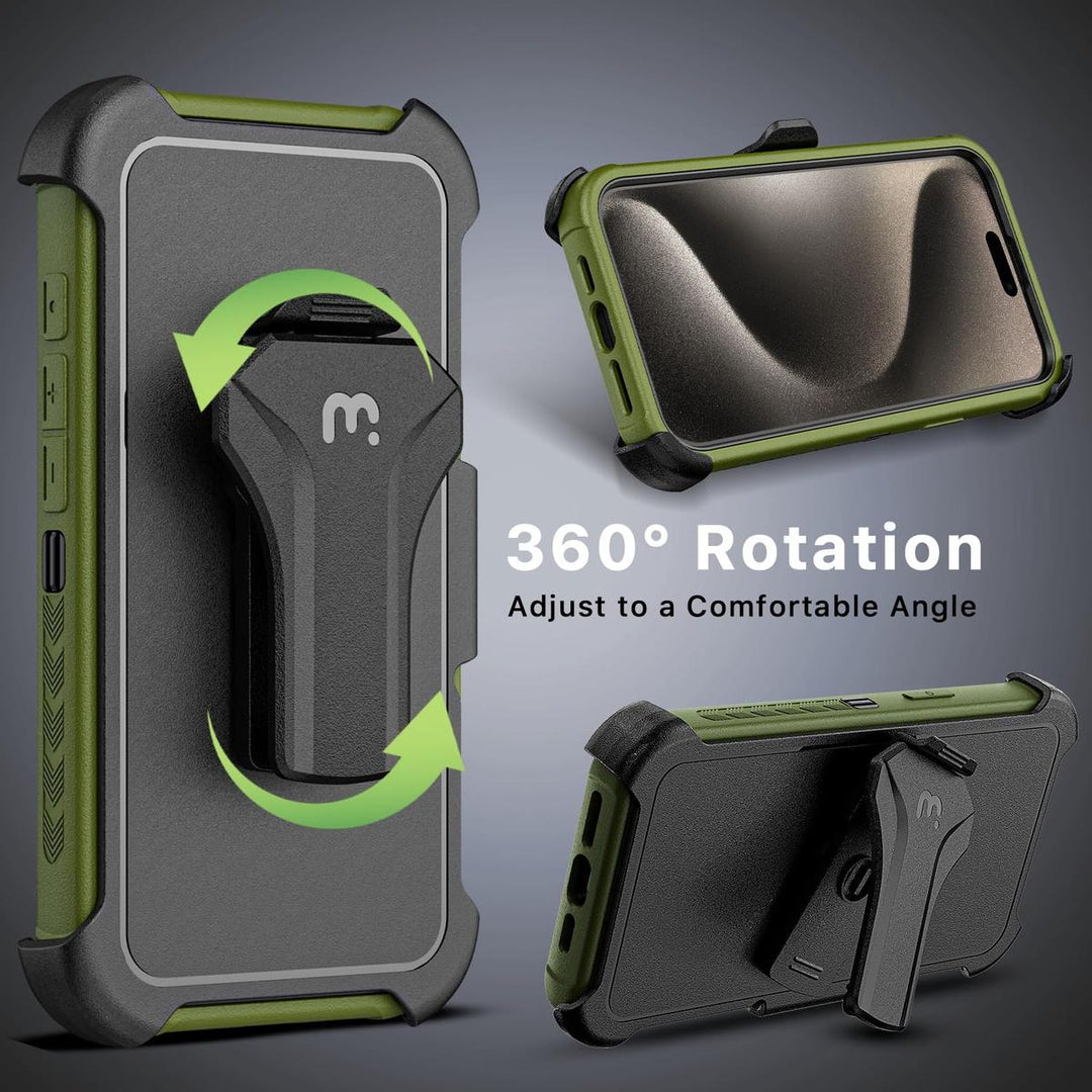 Maverick Armor Case for iPhone 15 Pro Max - Army Green - DOKUTRONIX