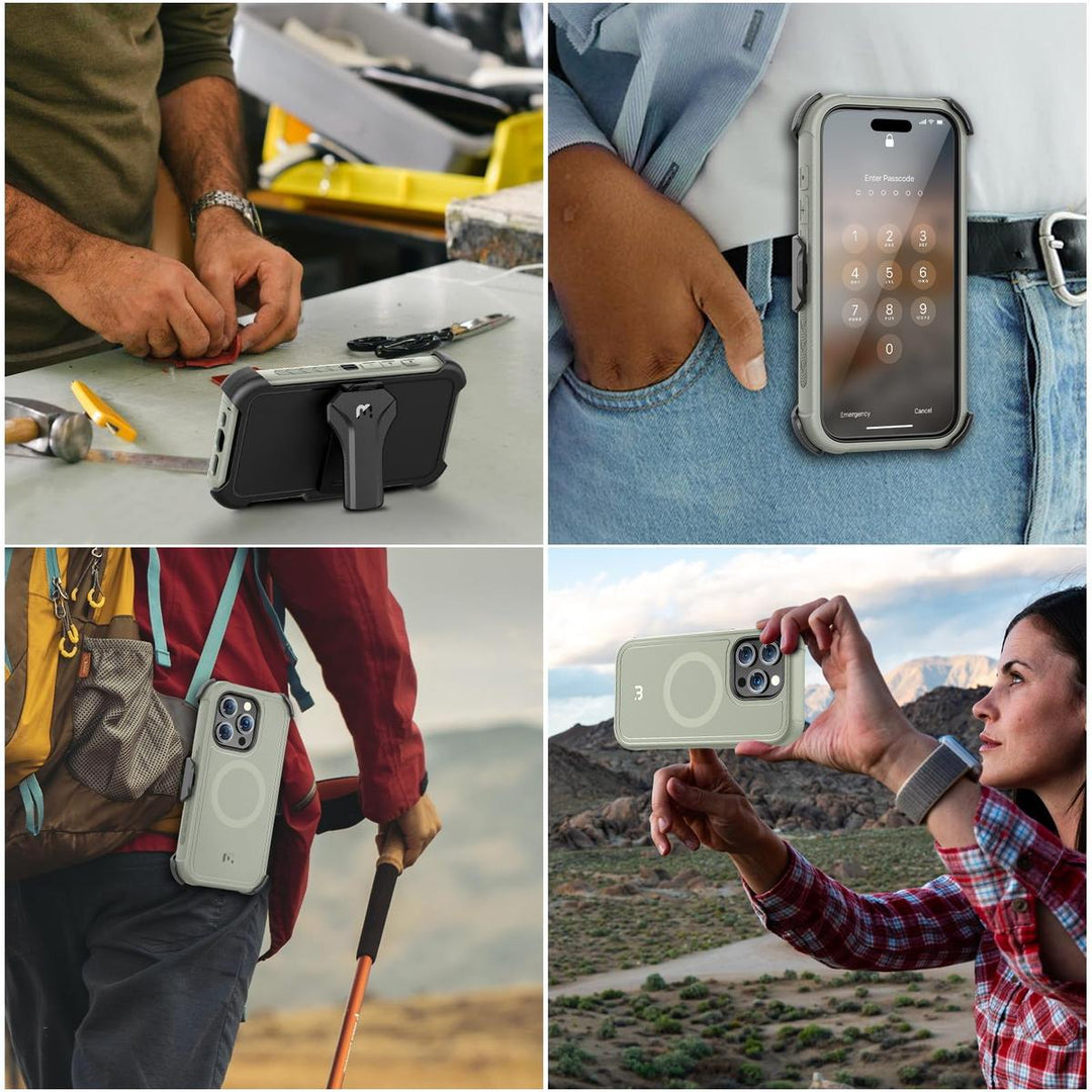 Maverick Armor Case for iPhone 15 Pro Max - Army Green - DOKUTRONIX