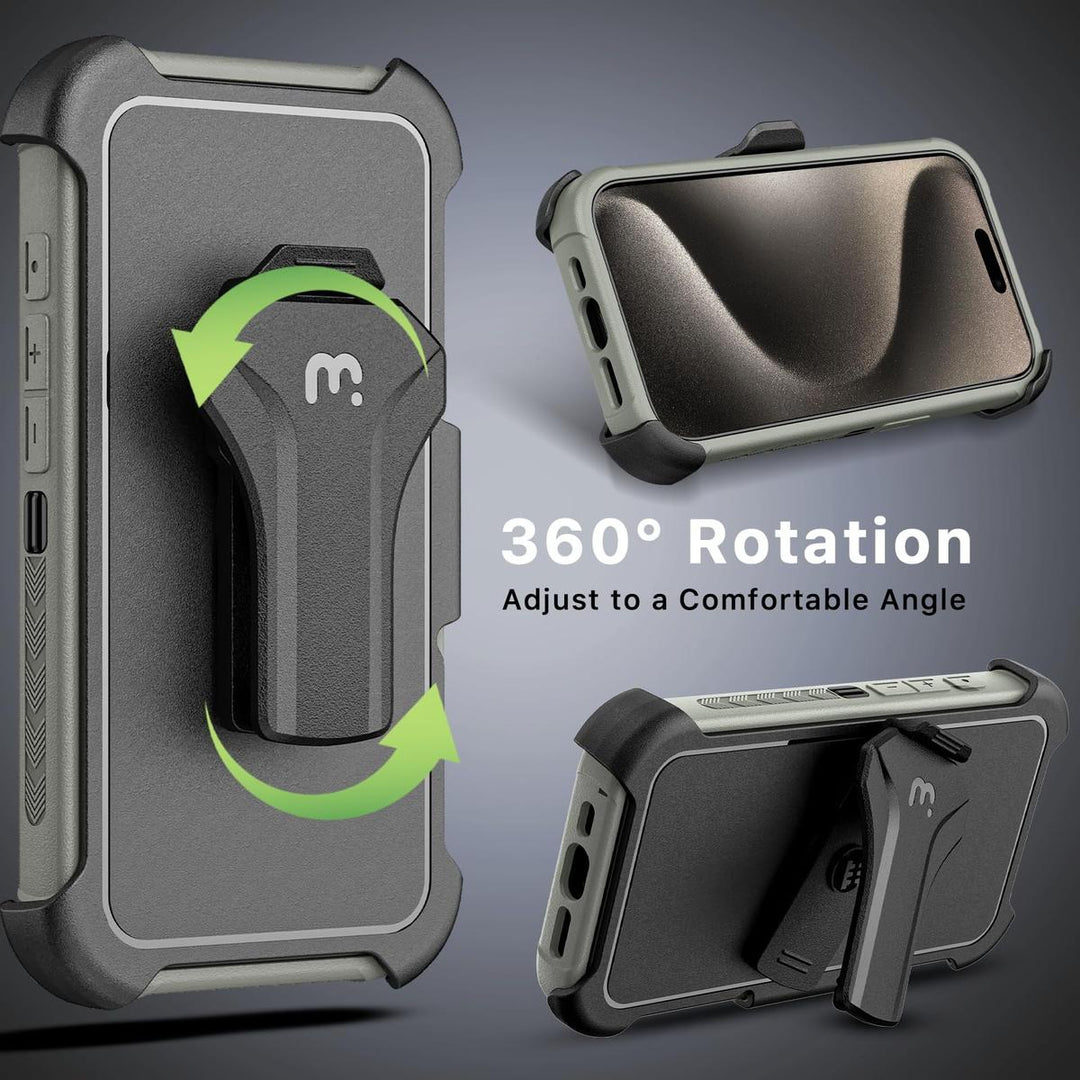 Maverick Armor Case for iPhone 15 Pro Max - Army Green - DOKUTRONIX