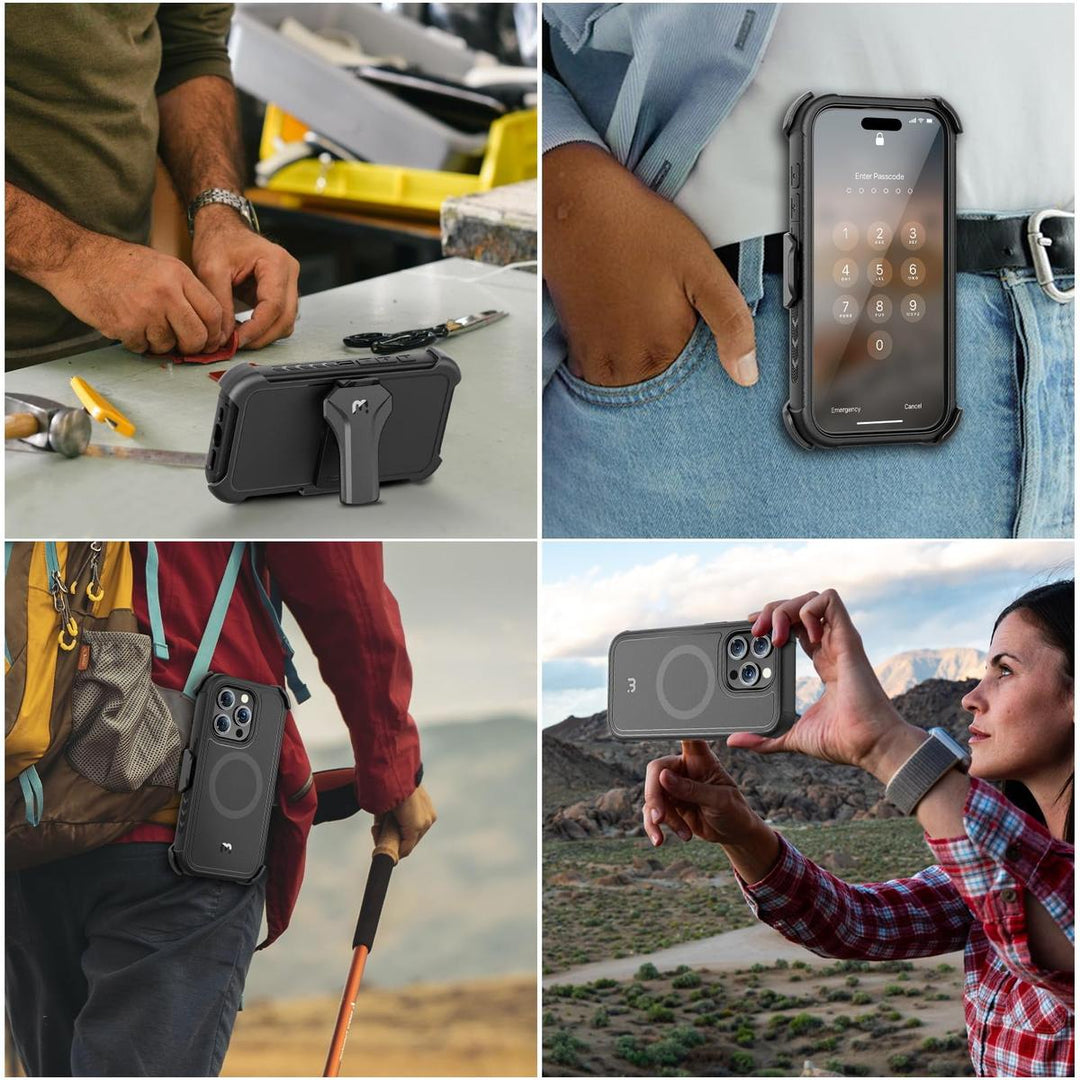 Maverick Armor Case for iPhone 15 Pro Max - Army Green - DOKUTRONIX