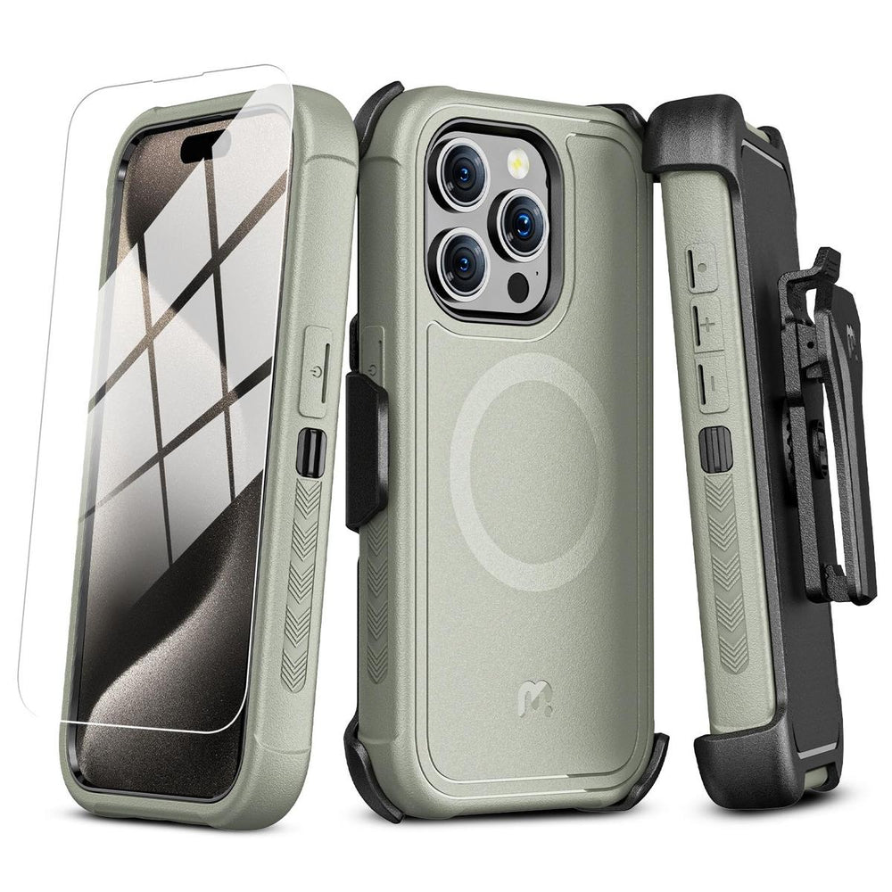 Maverick Armor Case for iPhone 15 Pro Max - Army Green - DOKUTRONIX