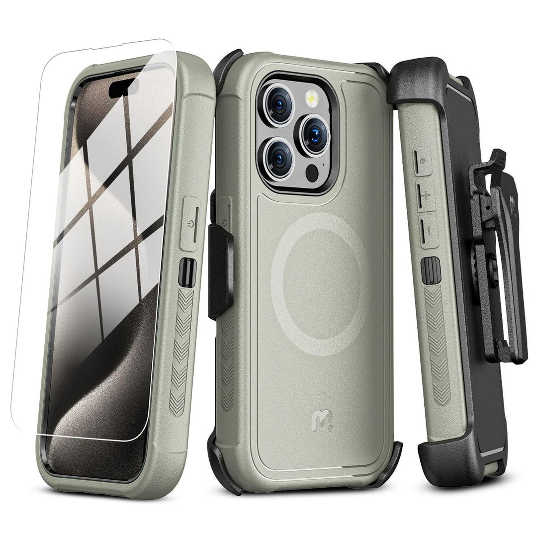 Maverick Armor Case for iPhone 15 Pro Max - Army Green - DOKUTRONIX