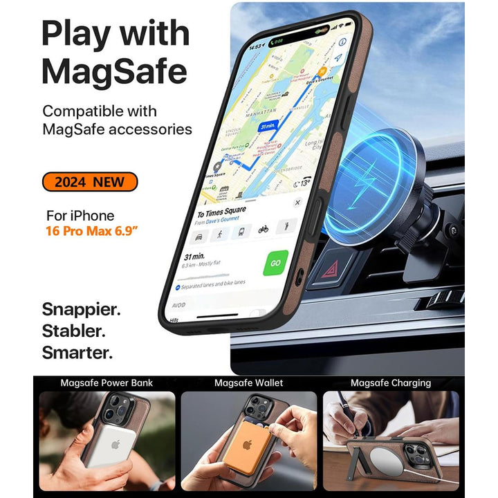 MagMax Leather Case - Blue - DOKUTRONIX