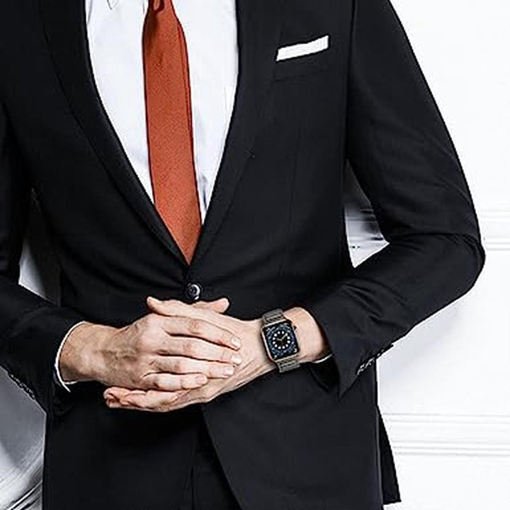 Magnetic Gray Leather Band for Apple Watch - DOKUTRONIX