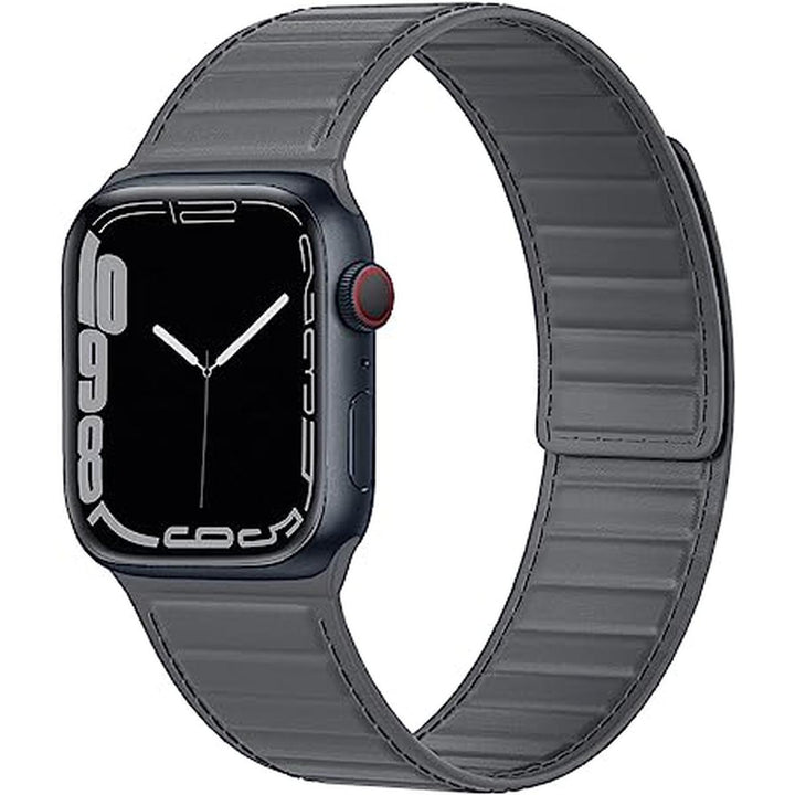 Magnetic Gray Leather Band for Apple Watch - DOKUTRONIX