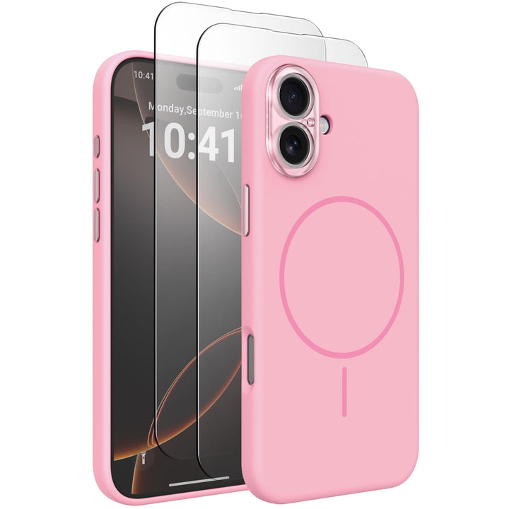 MagSafe Brown Silicone Case with Screen Protectors - DOKUTRONIX