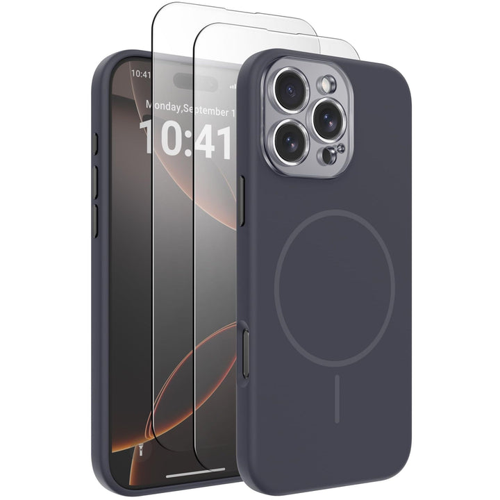 MagSafe Brown Silicone Case with Screen Protectors - DOKUTRONIX