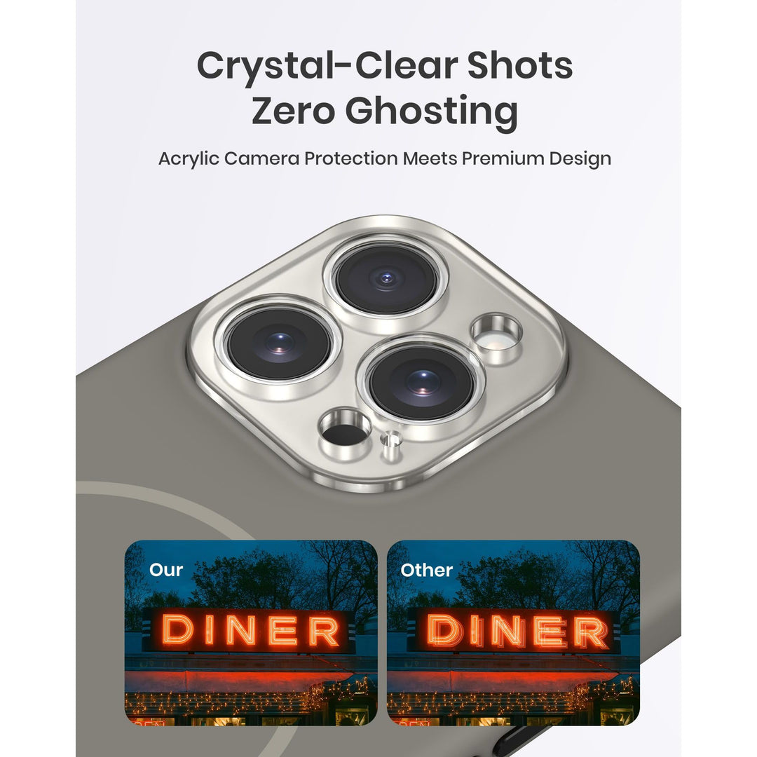 MagSafe Brown Silicone Case with Screen Protectors - DOKUTRONIX