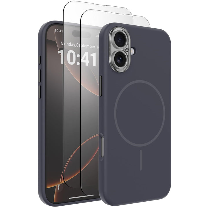 MagSafe Brown Silicone Case with Screen Protectors - DOKUTRONIX