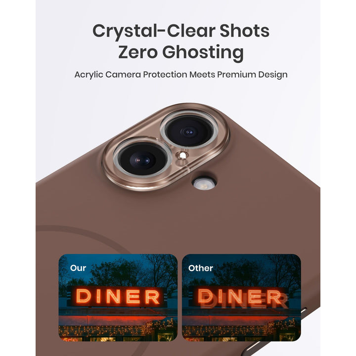 MagSafe Brown Silicone Case with Screen Protectors - DOKUTRONIX