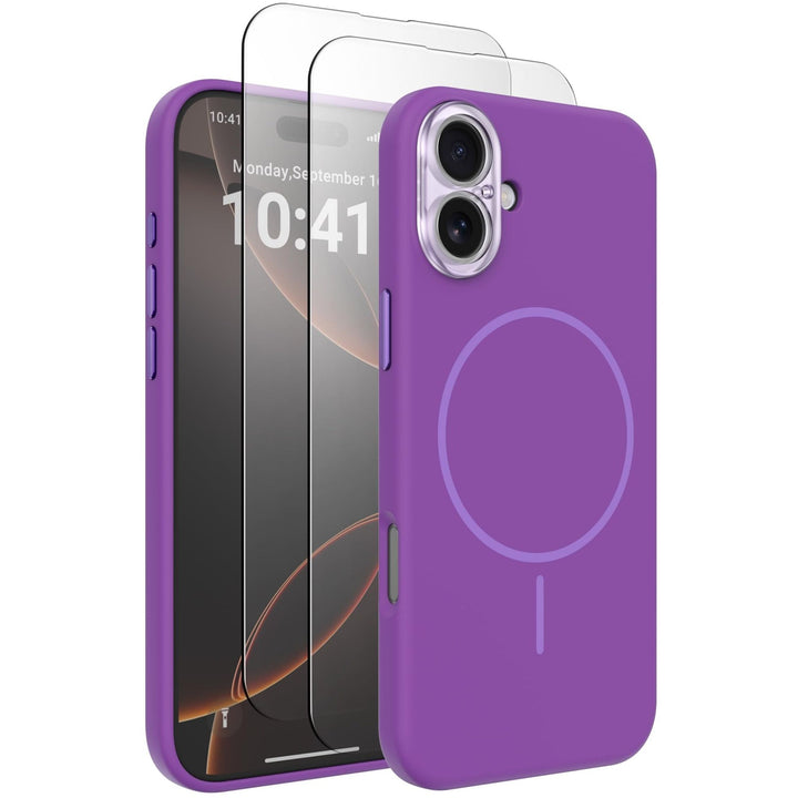 MagSafe Brown Silicone Case with Screen Protectors - DOKUTRONIX