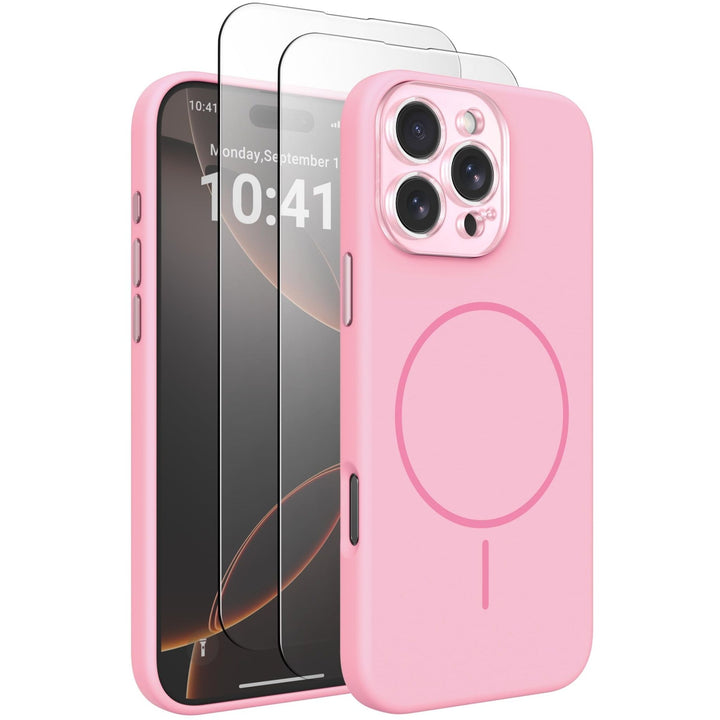 MagSafe Brown Silicone Case with Screen Protectors - DOKUTRONIX