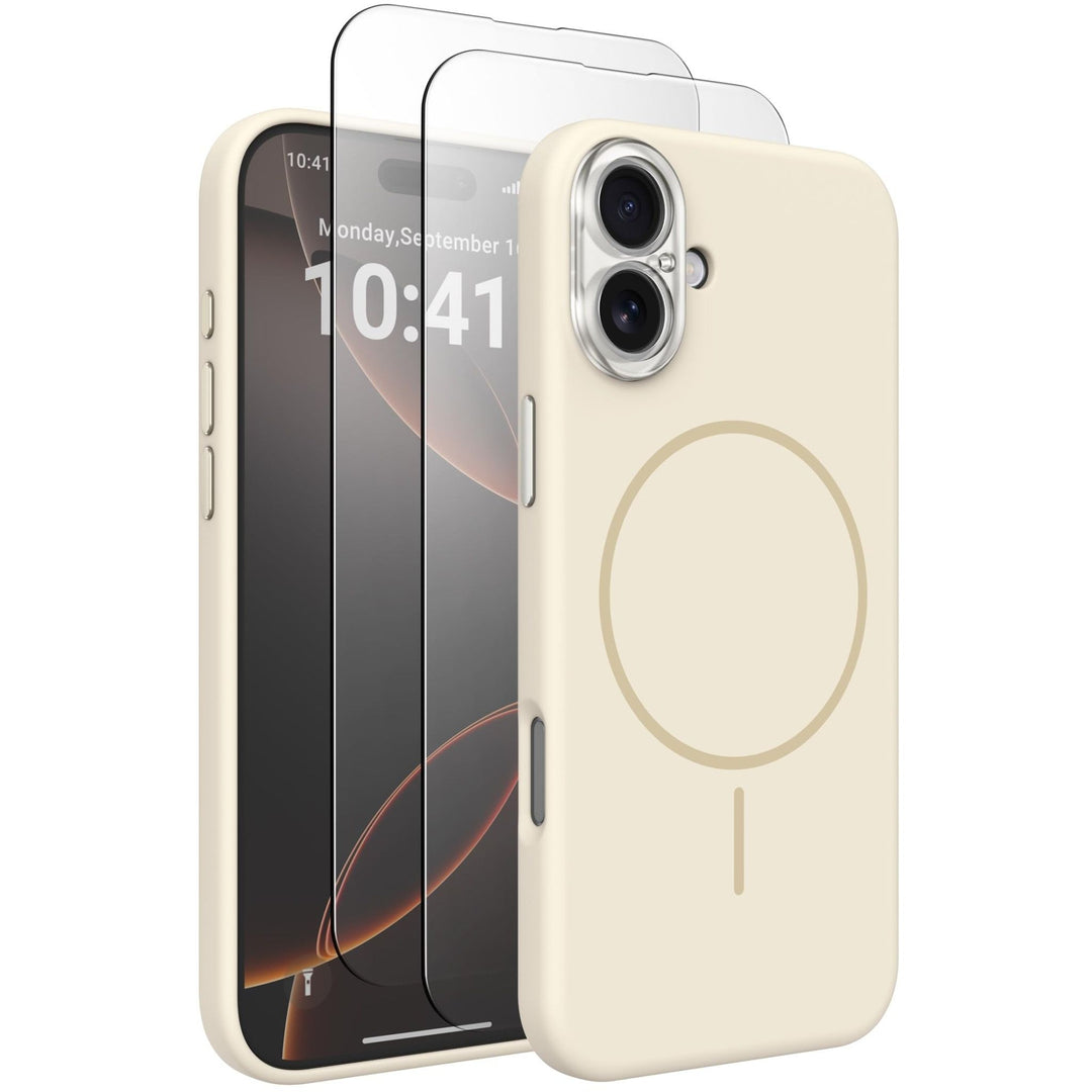 MagSafe Brown Silicone Case with Screen Protectors - DOKUTRONIX