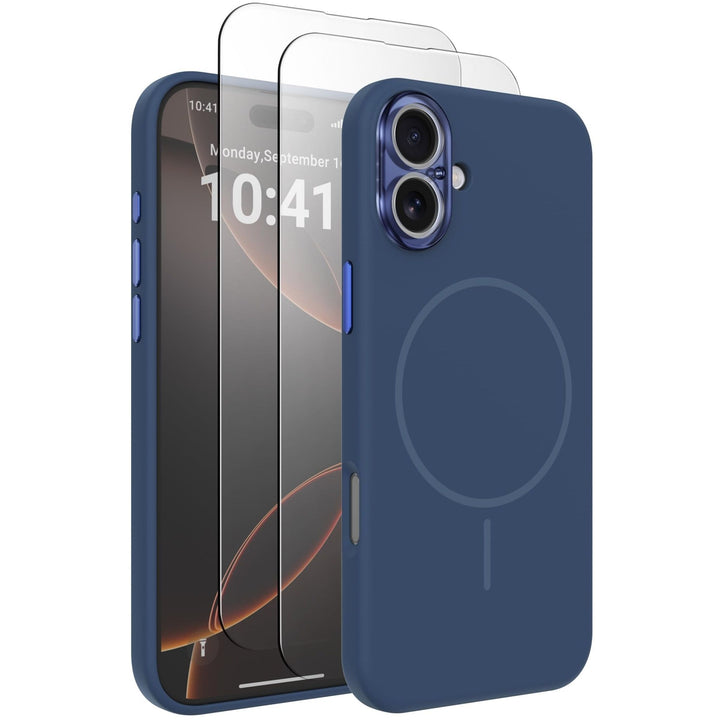 MagSafe Brown Silicone Case with Screen Protectors - DOKUTRONIX