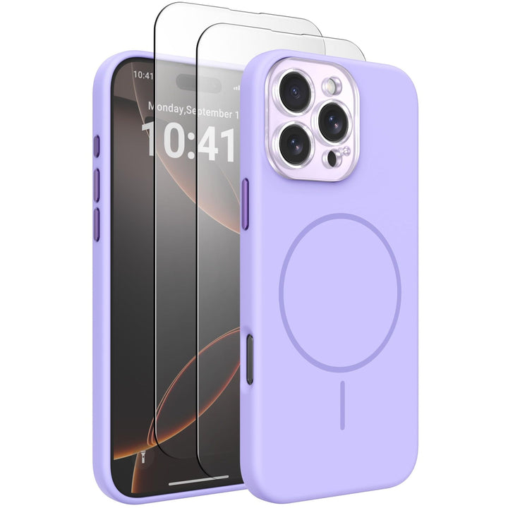 MagSafe Brown Silicone Case with Screen Protectors - DOKUTRONIX