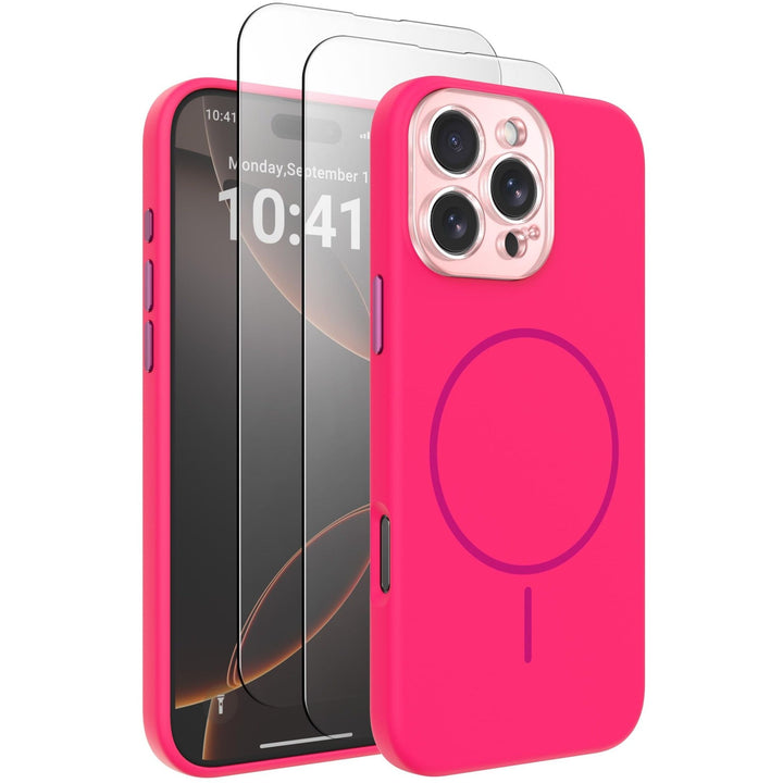 MagSafe Brown Silicone Case with Screen Protectors - DOKUTRONIX