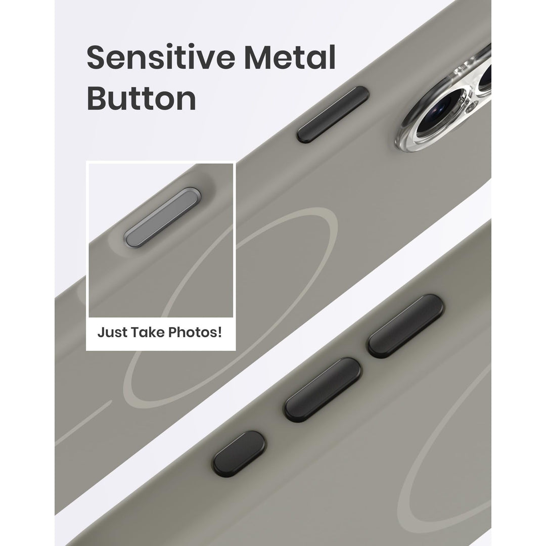 MagSafe Brown Silicone Case with Screen Protectors - DOKUTRONIX