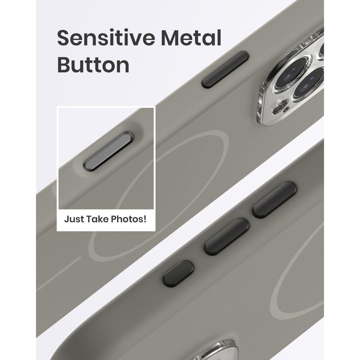 MagSafe Brown Silicone Case with Screen Protectors - DOKUTRONIX