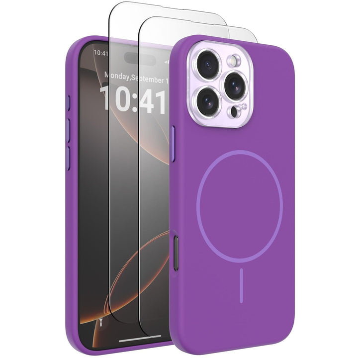 MagSafe Brown Silicone Case with Screen Protectors - DOKUTRONIX