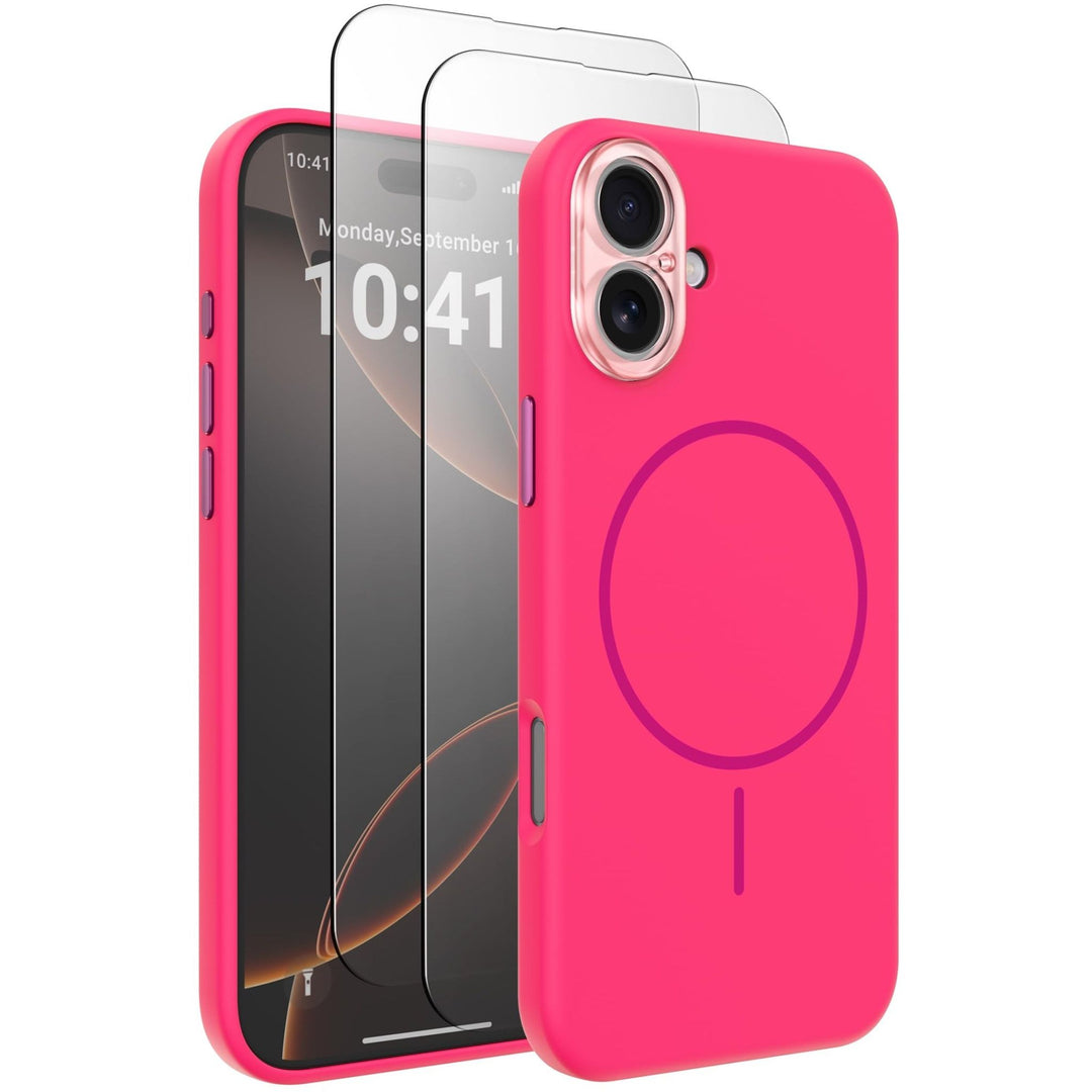 MagSafe Brown Silicone Case with Screen Protectors - DOKUTRONIX