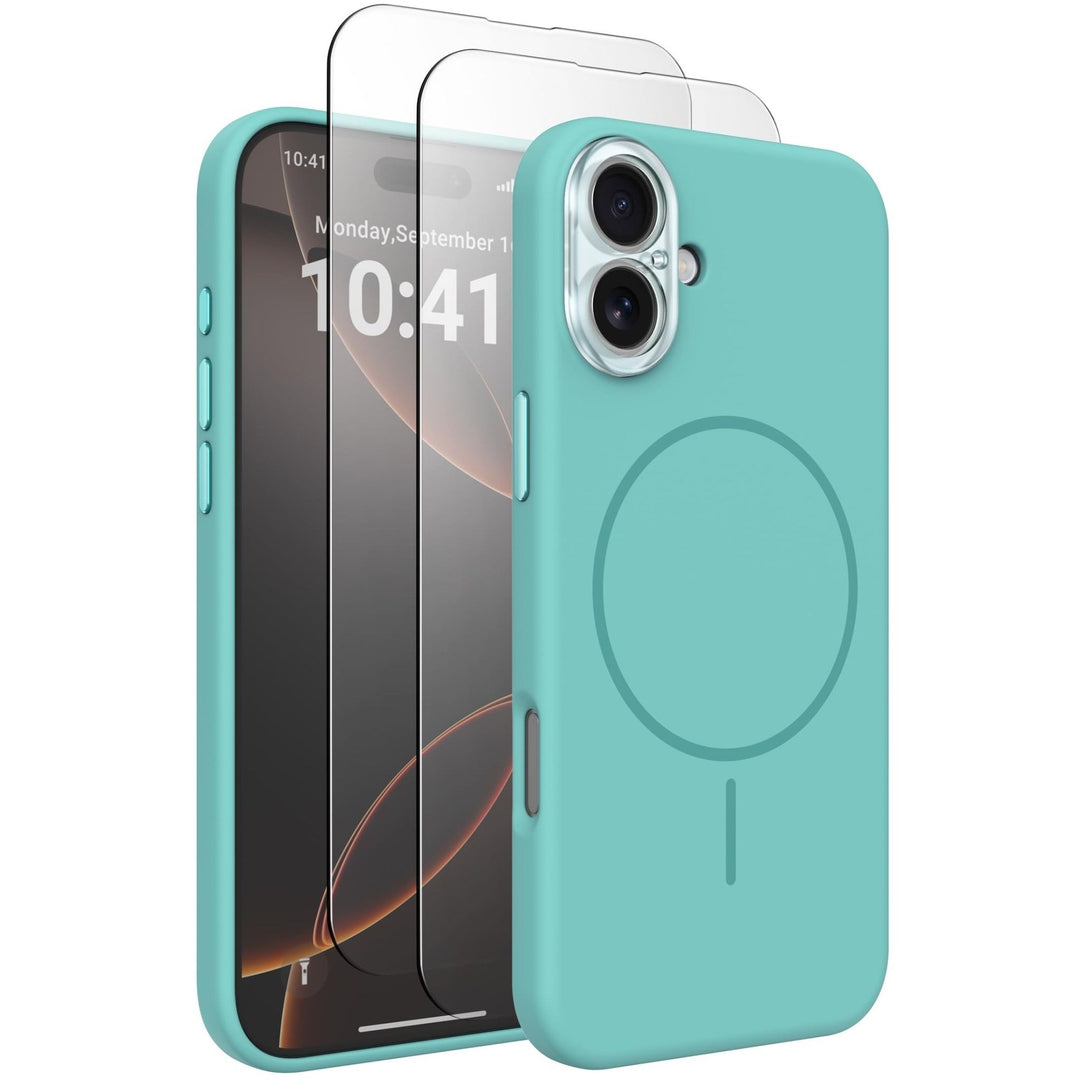 MagSafe Brown Silicone Case with Screen Protectors - DOKUTRONIX