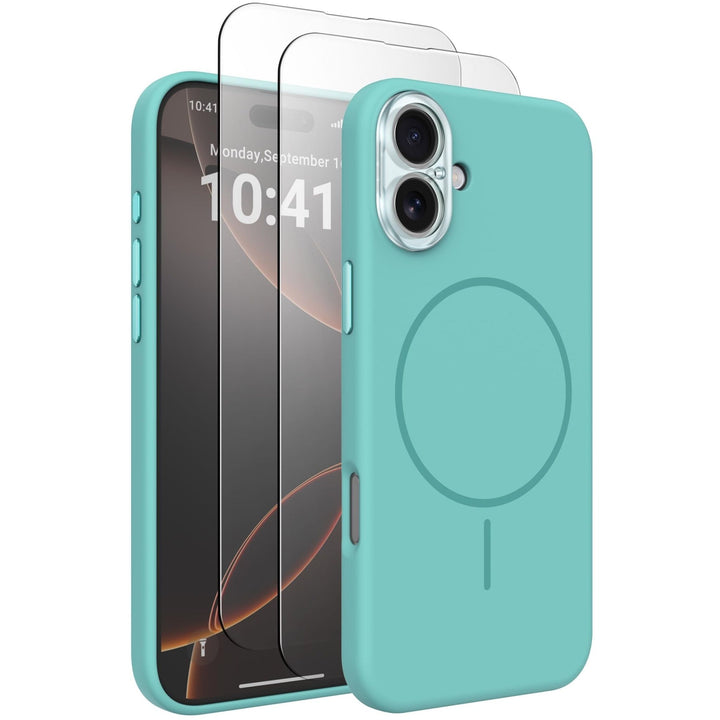 MagSafe Brown Silicone Case with Screen Protectors - DOKUTRONIX