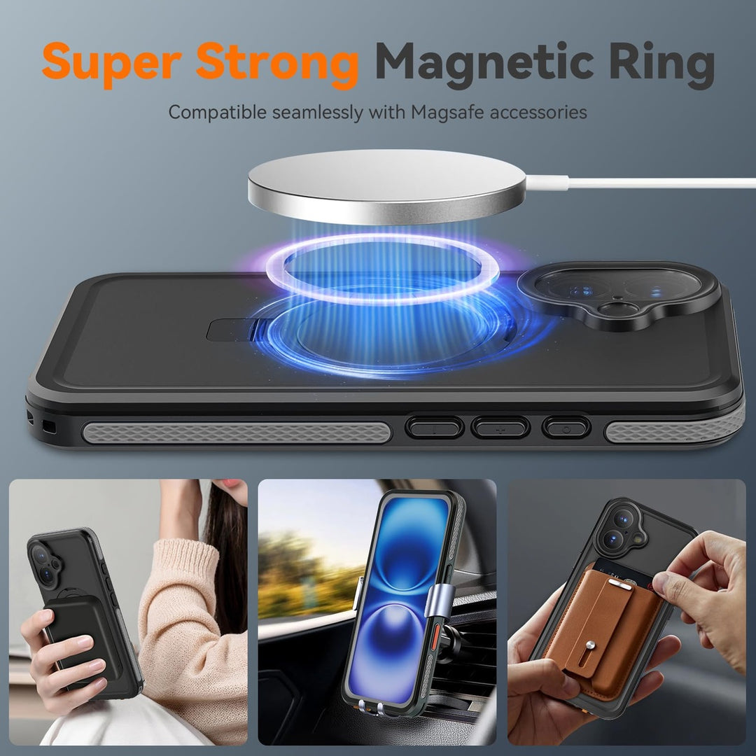 MagnaGuard 360: iPhone 16 Plus Waterproof Case - DOKUTRONIX