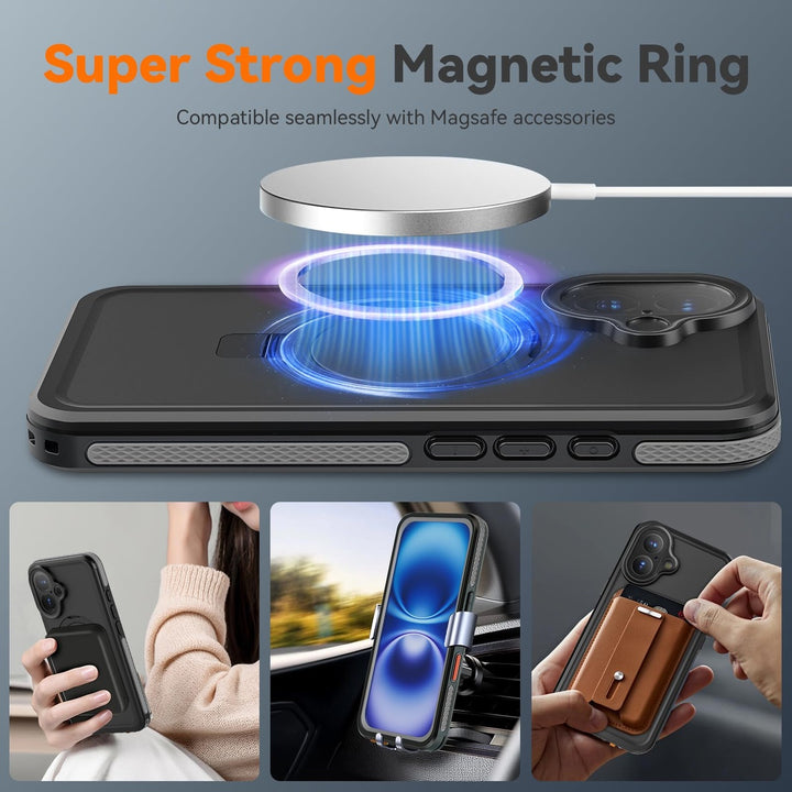MagnaGuard 360: iPhone 16 Plus Waterproof Case - DOKUTRONIX
