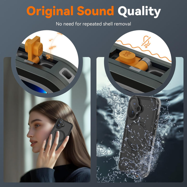 MagnaGuard 360: iPhone 16 Plus Waterproof Case - DOKUTRONIX