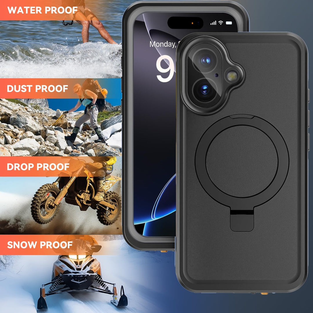 MagnaGuard 360: iPhone 16 Plus Waterproof Case - DOKUTRONIX