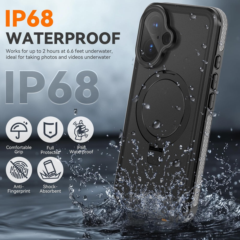 MagnaGuard 360: iPhone 16 Plus Waterproof Case - DOKUTRONIX