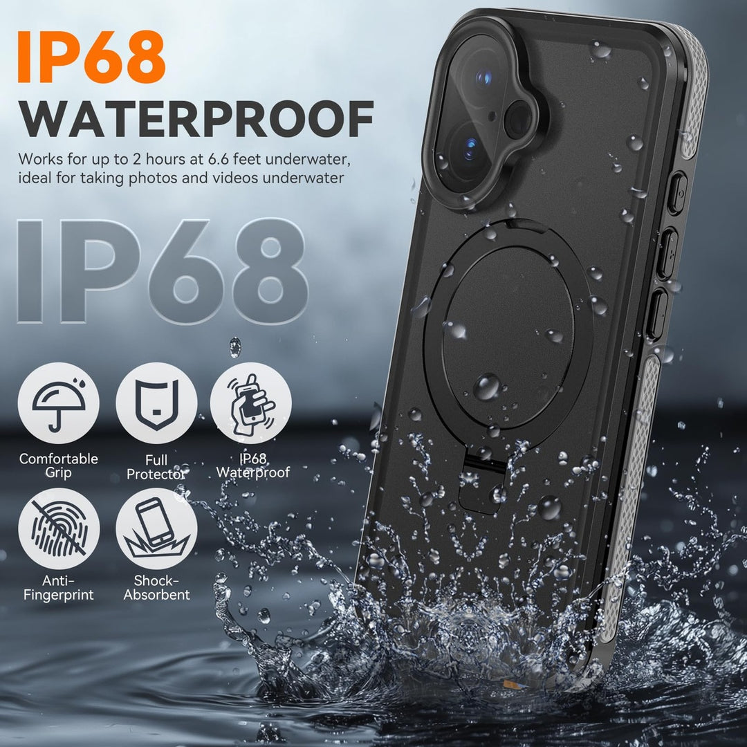 MagnaGuard 360: iPhone 16 Plus Waterproof Case - DOKUTRONIX