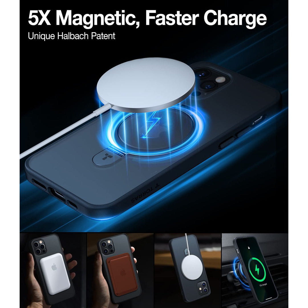 Magnetic UPRO Stand - iPhone 12/12 Pro Blue - DOKUTRONIX