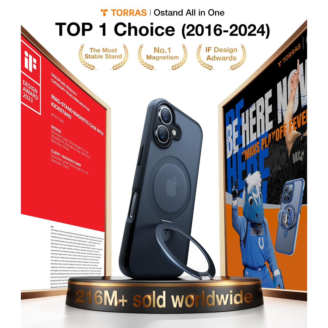 Magnetic UPRO Stand - iPhone 12/12 Pro Blue - DOKUTRONIX