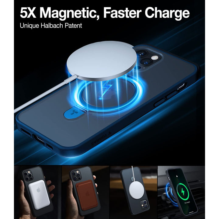 Magnetic UPRO Stand - iPhone 12/12 Pro Blue - DOKUTRONIX