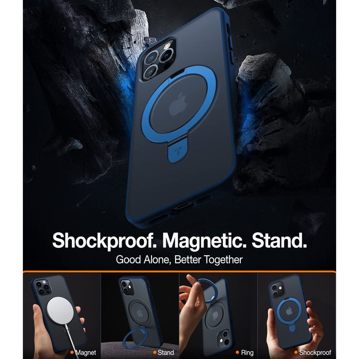 Magnetic UPRO Stand - iPhone 12/12 Pro Blue - DOKUTRONIX