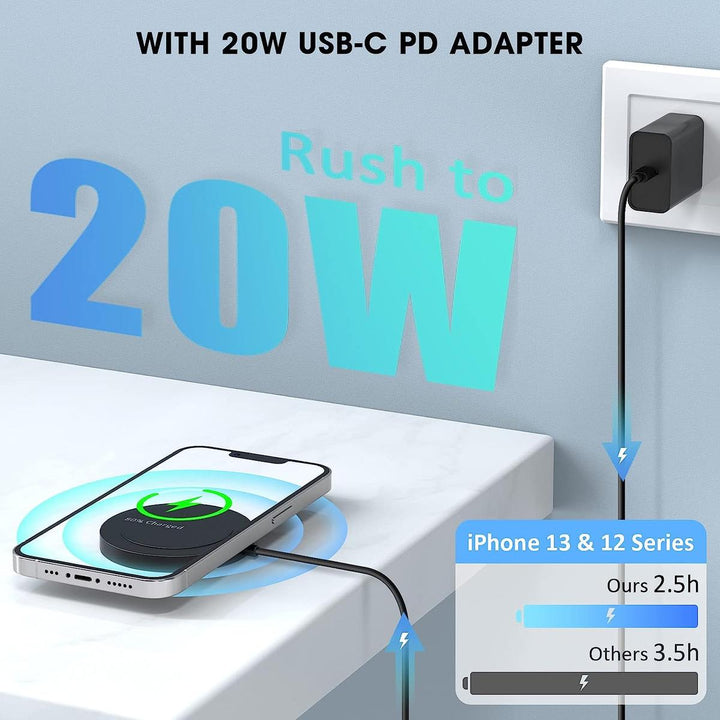 MagnetCharge Pro: Wireless iPhone Charger - Black - DOKUTRONIX