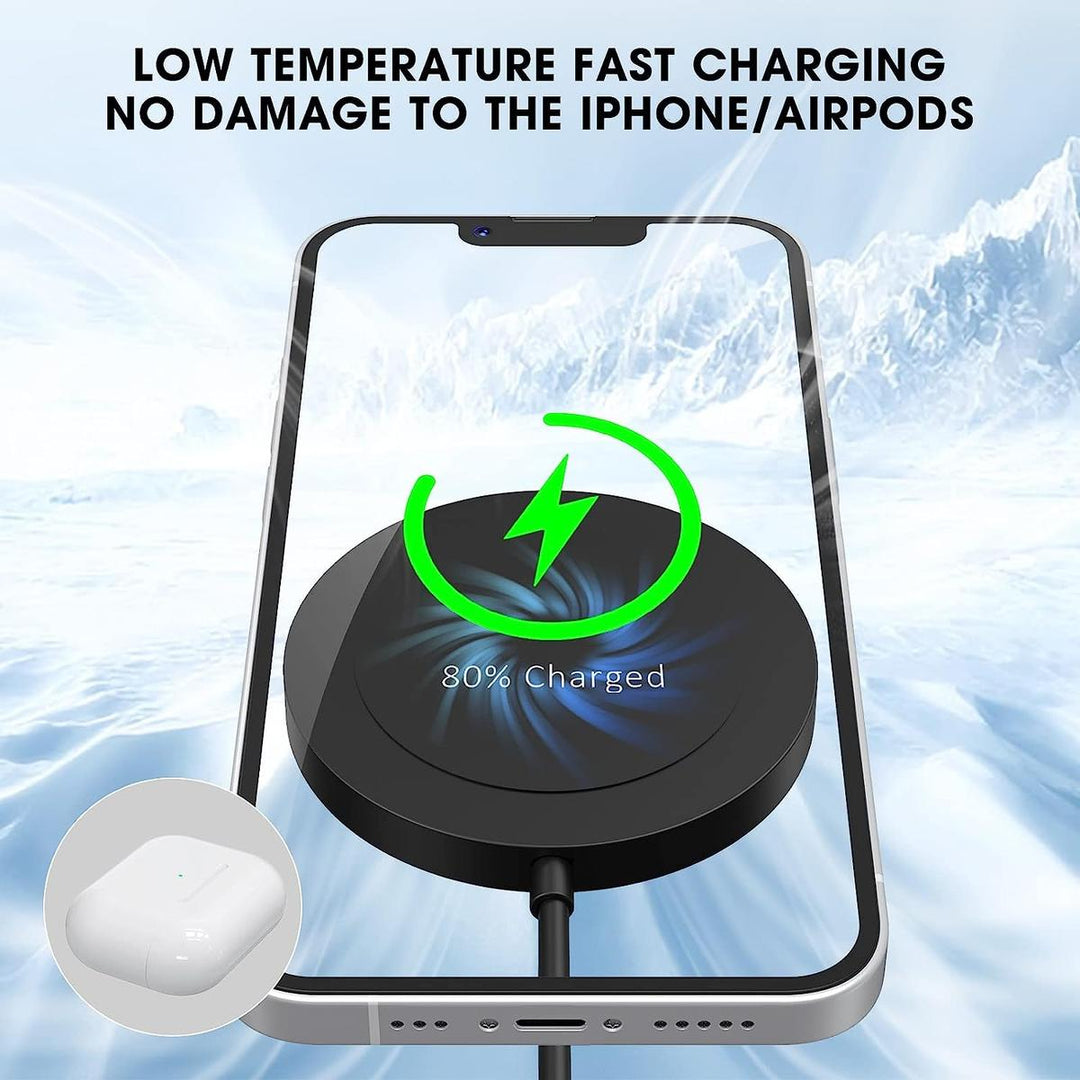 MagnetCharge Pro: Wireless iPhone Charger - Black - DOKUTRONIX
