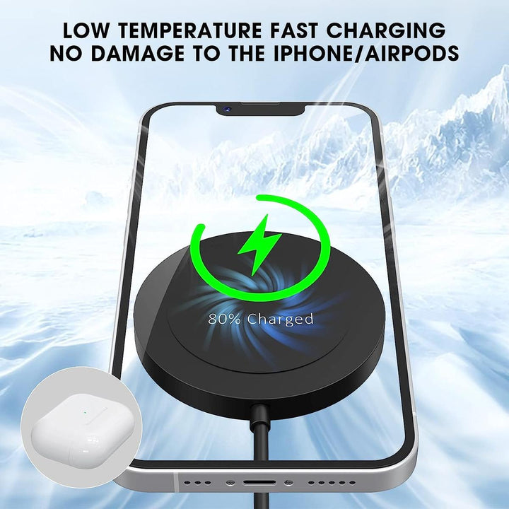 MagnetCharge Pro: Wireless iPhone Charger - Black - DOKUTRONIX