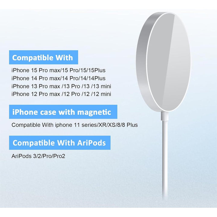 MagnetCharge Pro: Wireless iPhone Charger - Black - DOKUTRONIX